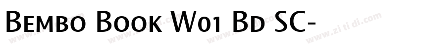 Bembo Book W01 Bd SC字体转换